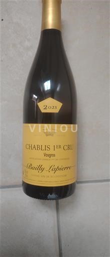 Borgoña Chablis Premier Cru Premier Cru Bailly Lapierre Vosgros 2023