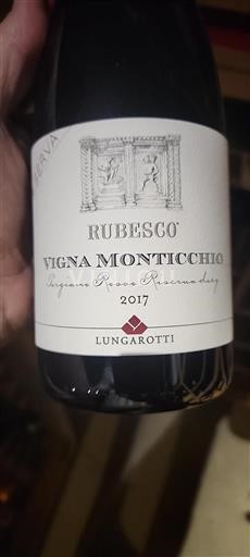 Umbria Määrittelemätön Lungarotti Rubesco Vigna Monticchio 2017