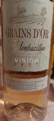 South West Monbazillac Cave De Monbazillac Grains d'Or 2017