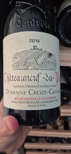 Údolí Rhôny Châteauneuf-du-Pape Domaine Crozegranier 2019