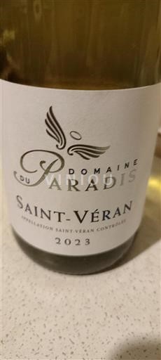 Bourgogne Saint-Véran Domaine Paradis 2023
