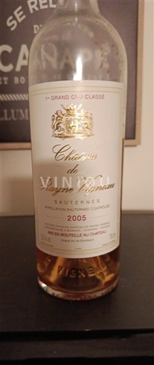 Bordeaux Sauternes Château Rayne Vigneau 2005