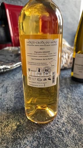 Bordeaux Sainte-Croix-Du-Mont Vignoble Armand Les Coteaux de La Rame 2021