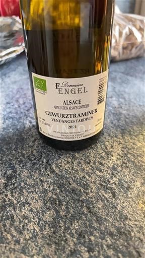 Alsace Domaine Engel Gewurztraminer Vendanges Tardives 2021