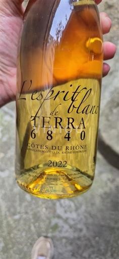 Valle del Ródano Côtes del Ródano 6840 Terra L'esprit blanc 2022