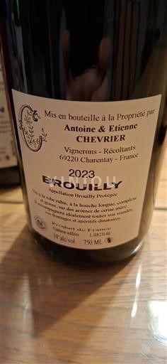 Beaujolais Brouilly Antoine & Étienne Chevrier 2023