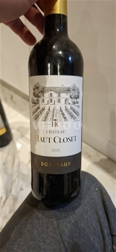 Bordeaux Château Haut Closet 2020