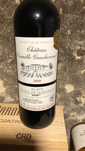 Burdeos Blaye-Côtes de Burdeos Château Camille Gaucheraud 2020