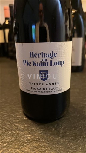Languedoc Pic-saint-loup Héritage Du Pic Saint Loup Sainte Agnès 2022