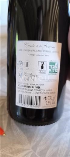 Loirevallei Saint-Nicolas-De-Bourgueil Domaine Olivier de la Forcine 2023