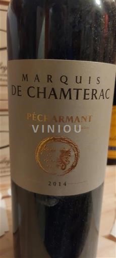 Zuidwest-Frankrijk Pécharmant Marquis De Chamterac 2014