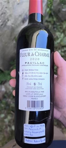Burdeos Pauillac Fleur De Charme 2020