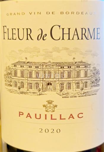 Bordeaux Pauillac Fleur De Charme 2020