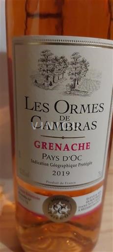 Languedoc-Roussillon Pays d'Oc Les Ormes De Cambra Grenache 2019