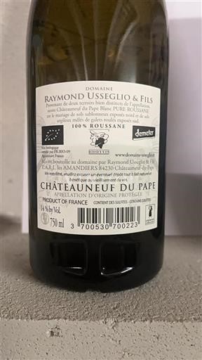 Vallée du Rhône Châteauneuf-du-pape Raymond Usseglio & Fils Pure Roussanne 2023
