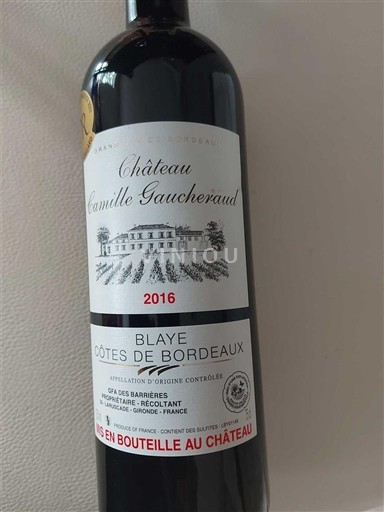 Burdeos Blaye-Côtes de Burdeos Château Camille Gaucheraud 2016