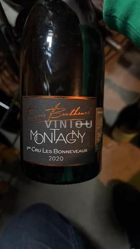 Burgundy Montagny Premier Cru François Berthenet 1er Cru Les Bonneveaux 2020