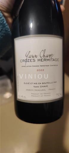 Valle del Rodano Crozes-Hermitage Yann Chave 2022