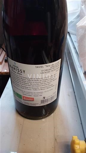 Valle del Rodano Tavel Château Manissy Tête de 2023