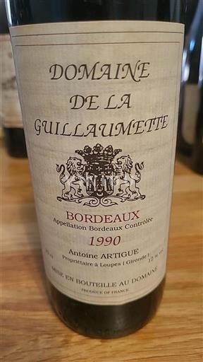 Burdeos Bordeaux Domaine La Guilleaumette 1990