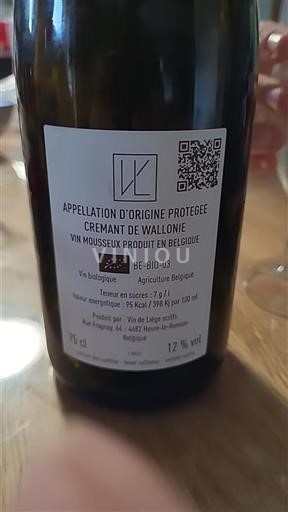 Wallonie Crémant de Wallonie Vin De Liège 2022
