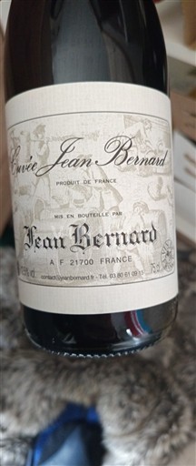 Vin Rouge sec Cuvée Jean Bernard Jean Bernard Non millésimé France Bourgogne AOC