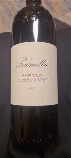 Piemonte Barolo Prunotto 2015