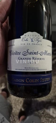 Valle della Loira Non specificato Maison Colin Seguin Cloître Saint Martin Grande Réserve 2023