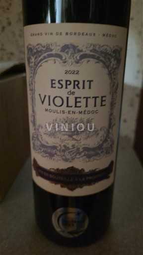 Bordeaux Moulis-en-Médoc Esprit De Violette 2022