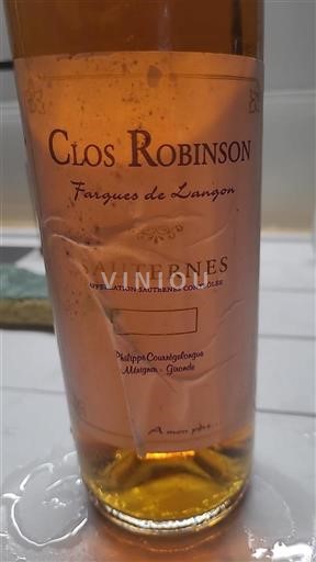 Bordeaux Sauternes Clos Robinson Niet-geïntegreerd
