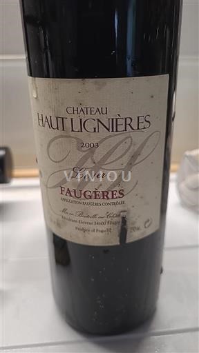 Languedoc Faugères Château Haut Lignières Le 1er 2003