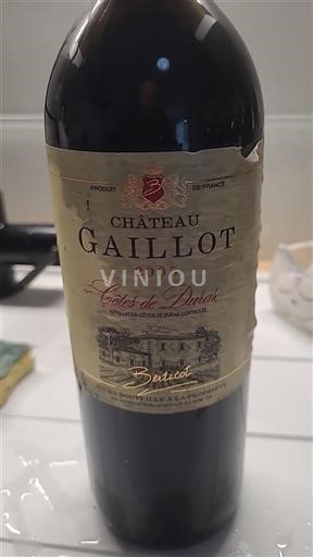 Southwest Côtes de Duras Château Gaillot 2005