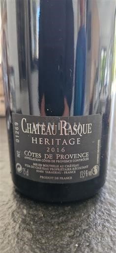 Provence Côtes-de-Provence Château Rasque Heritage 2016