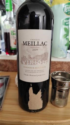Bordeaux Bordeaux supérieur Château Meillac 2009
