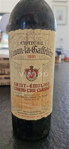 Burdeos Saint-Émilion Gran Cru Grand Cru Château Canonlagaffelière 1981