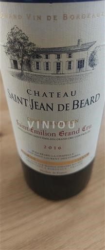 Burdeos Saint-Émilion Gran Cru Château Saint Jean De Beard Tradition 2016