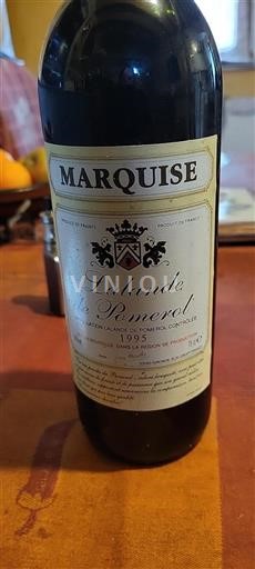 Bordeaux Lalande-de-Pomerol Marquise 1995
