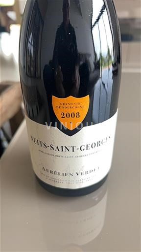 Vin Rouge sec Aurélien Verdet 2008 France Bourgogne Nuits-saint-georges AOC