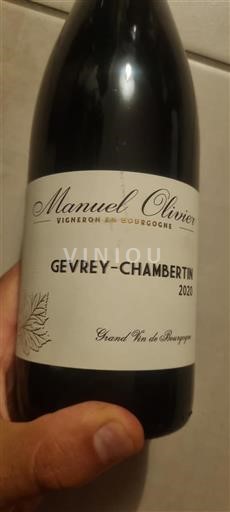 Bourgogne Gevrey-chambertin Manuel Olivier 2020