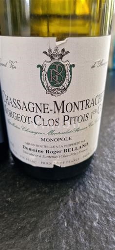 Borgoña Chassagne-Montrachet Premier Cru Roger Belland Morgeot-Clos Pitois 1er Cru 2016