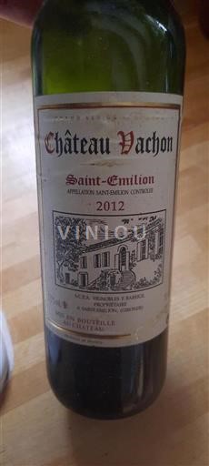 Bordéus Saint-Émilion Domaine Vachon 2012
