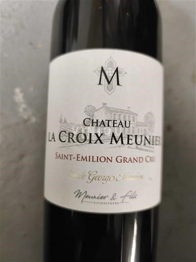 Burdeos Saint-Émilion Gran Cru Grand Cru Château La Croix Meunier Georges Meunier 2019