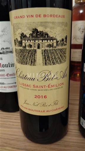 Bordeaux Lussac-Saint-Émilion Château Belair 2016