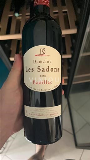 Bordéus Pauillac Domaine Les Sadons 2020