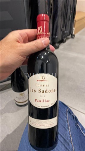 Bordeaux Pauillac Domaine Les Sadons 2020