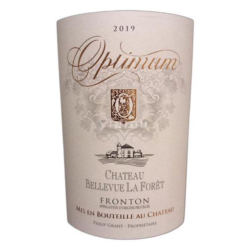 Vin Rouge sec Optimum Château Bellevue La Forêt 2019 France Sud-Ouest Fronton AOC