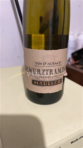 Alsace Hauller Gewurztraminer 2022