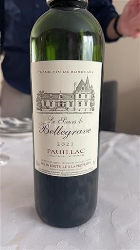 Burdeos Pauillac Belle Grave Les Fleurs de Bellegrave 2021