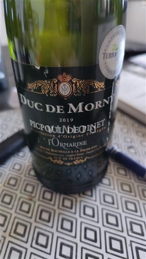 Langvedok Picpoul-de-Pinet L'ormarine Duc de Morny 2019