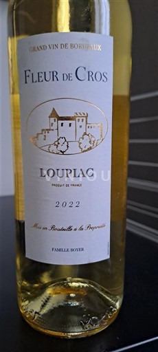 Bordeaux Loupiac Fleur De Cros 2022